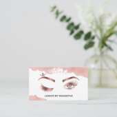 Makeup kunstenaar Wink Eye Beauty Salon Lash Exten Visitekaartje (Staand voorkant)