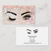 Makeup kunstenaar Wink Eye Beauty Salon Lash Exten Visitekaartje (Voorkant / Achterkant)