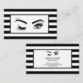 Makeup kunstenaar Wink Eye Beauty Salon Lash Exten Visitekaartje (Voorkant / Achterkant)