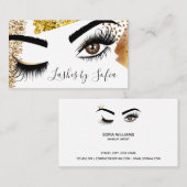 Makeup kunstenaar Wink Eye Beauty Salon Lash Exten Visitekaartje (Voorkant / Achterkant)