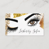 Makeup kunstenaar Wink Eye Beauty Salon Lash Exten Visitekaartje (Voorkant)