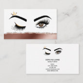 Makeup kunstenaar Wink Eye Beauty Salon Lash Exten Visitekaartje (Voorkant / Achterkant)