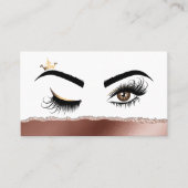 Makeup kunstenaar Wink Eye Beauty Salon Lash Exten Visitekaartje (Voorkant)