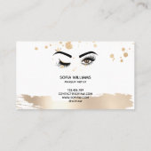 Makeup kunstenaar Wink Eye Beauty Salon Lash Exten Visitekaartje (Achterkant)