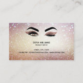 Makeup kunstenaar Wink Eye Lashes Roos Gold Visitekaartje (Achterkant)
