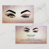 Makeup kunstenaar Wink Eye Lashes Roos Gold Visitekaartje (Voorkant / Achterkant)
