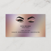 Makeup kunstenaar Wink Eye Lashes Roos Gold Visitekaartje (Achterkant)