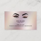 Makeup kunstenaar Wink Eye Lashes Roos Gold Visitekaartje (Achterkant)
