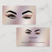 Makeup kunstenaar Wink Eye Lashes Roos Gold Visitekaartje (Voorkant / Achterkant)