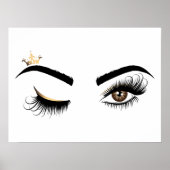 Makeup kunstenaar Wink Eye Queen Crown Lash Extens Poster (Voorkant)