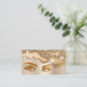 Makeup kunstenaarsgoud Eye Beauty Salon die goud d Visitekaartje (Staand voorkant)