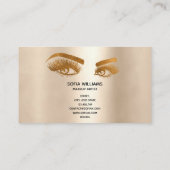 Makeup kunstenaarsgoud Eye Beauty Salon die goud d Visitekaartje (Achterkant)