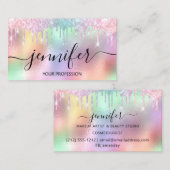 Makeup Lash Hair Nails Holographic Drives Visitekaartje (Voorkant / Achterkant)
