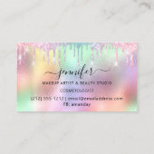 Makeup Lash Hair Nails Holographic Drives Visitekaartje (Achterkant)