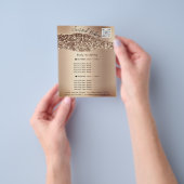 Makeup Lashes Beauty Hair Salon QR LOGO Flyer (Hand)