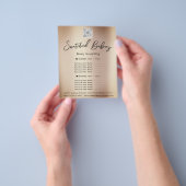 Makeup Lashes Beauty Hair Salon QR Modern Flyer (Hand)