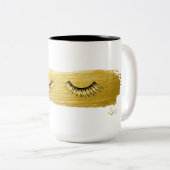 Makeup Lashes Beauty White Coffee Mok (Voorkant rechts)