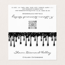 Makeup Lashes Black Drift QR Code White Insert