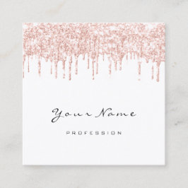 Makeup Lashes Event Planner Glitter Spark Square Vierkante Visitekaartje