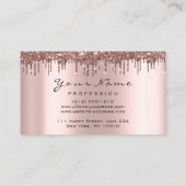 Makeup Lashes Glitter Roos Nails Manicure Brown Visitekaartje (Achterkant)