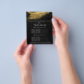 Makeup Lashes Gold Confetti Flyer 1 paginaprijzen (Hand)