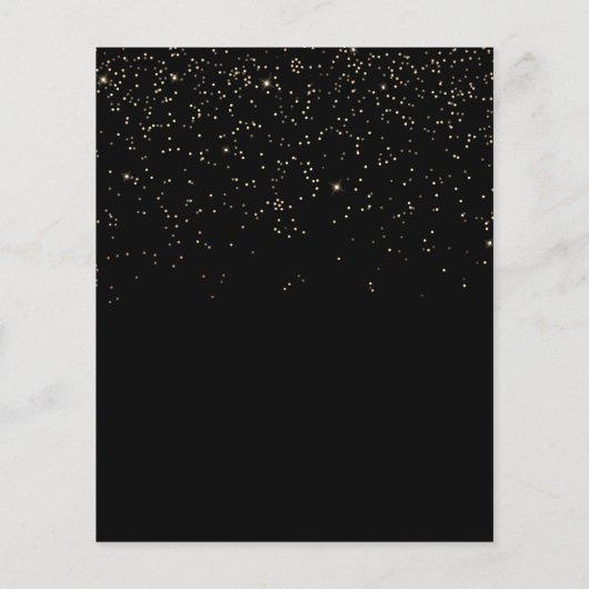 Makeup Lashes Gold Confetti Flyer 1 paginaprijzen (Achterkant)