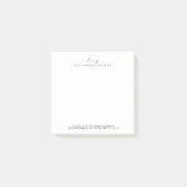 Makeup Lashes Name Web Telephone White Square Post-it® Notes (Voorkant)