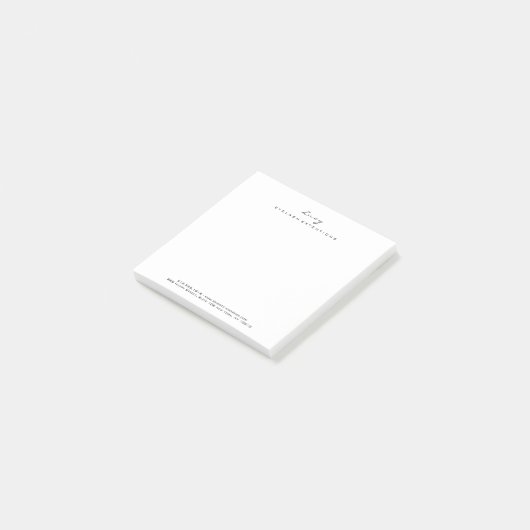 Makeup Lashes Name Web Telephone White Square Post-it® Notes (Schuin)