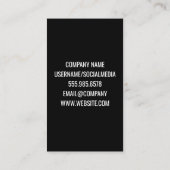 Makeup Lipstick Stain | Goud metaal Visitekaartje (Achterkant)