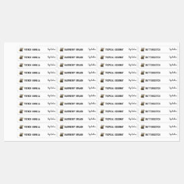 Makeup Logo Lip gloss Balm Mascara Product Labels