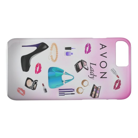 Makeup mode girly iPhone 7 hoesje (Achterkant (Horizontaal))