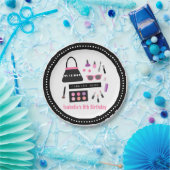 Makeup Mode Show Birthday Party Supplies Papieren Bordje (Feest)