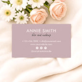 Makeup Monogram Marble Rose Gold Glitter Ombre Visitekaartje