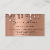 Makeup Nails Lash Makeup Roos Drijft koperblauw Visitekaartje (Achterkant)