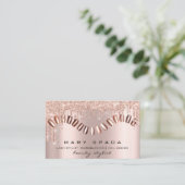Makeup Nails Manicure Roos Spark Mode Gold Wow Visitekaartje (Staand voorkant)