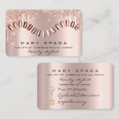 Makeup Nails Manicure Roos Vonk Mode Lux Visitekaartje (Voorkant / Achterkant)