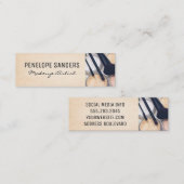 Makeup Palette en Penselen Mini Visitekaartje (Voorkant / Achterkant)