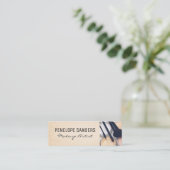 Makeup Palette en Penselen Mini Visitekaartje (Staand voorkant)