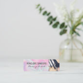 Makeup Palette en Penselen | Vloeibaar mengsel Mini Visitekaartje (Staand voorkant)