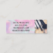 Makeup Palette en Penselen | Vloeibaar mengsel Mini Visitekaartje (Achterkant)