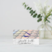 Makeup Palette | Marmer | Loyaliteit Klantenkaartje (Staand voorkant)
