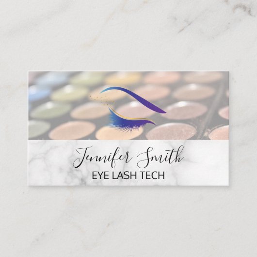 Makeup Palette | Marmer | Loyaliteit Klantenkaartje (Voorkant)