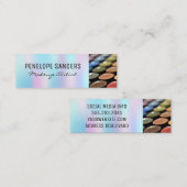 Makeup Palettes | Holografisch verloop Mini Visitekaartje (Voorkant / Achterkant)