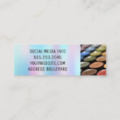 Makeup Palettes | Holografisch verloop Mini Visitekaartje (Achterkant)