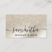 Makeup pareel glitter iory ombre goud metallic visitekaartje (Voorkant)