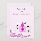 Makeup Party Kaart (Voorkant / Achterkant)