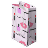 Makeup Pattern Klein Cadeauzakje (Voorkant Gekanteld)