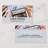 Makeup-penselen | Achtergrond van bakstenen Visitekaartje (Voorkant / Achterkant)