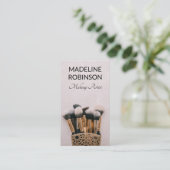 Makeup-penselen | Makeup Artist Afsprakenkaartje (Staand voorkant)