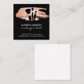 Makeup-penselen | Makeup Artist Vierkante Visitekaartje (Voorkant / Achterkant)